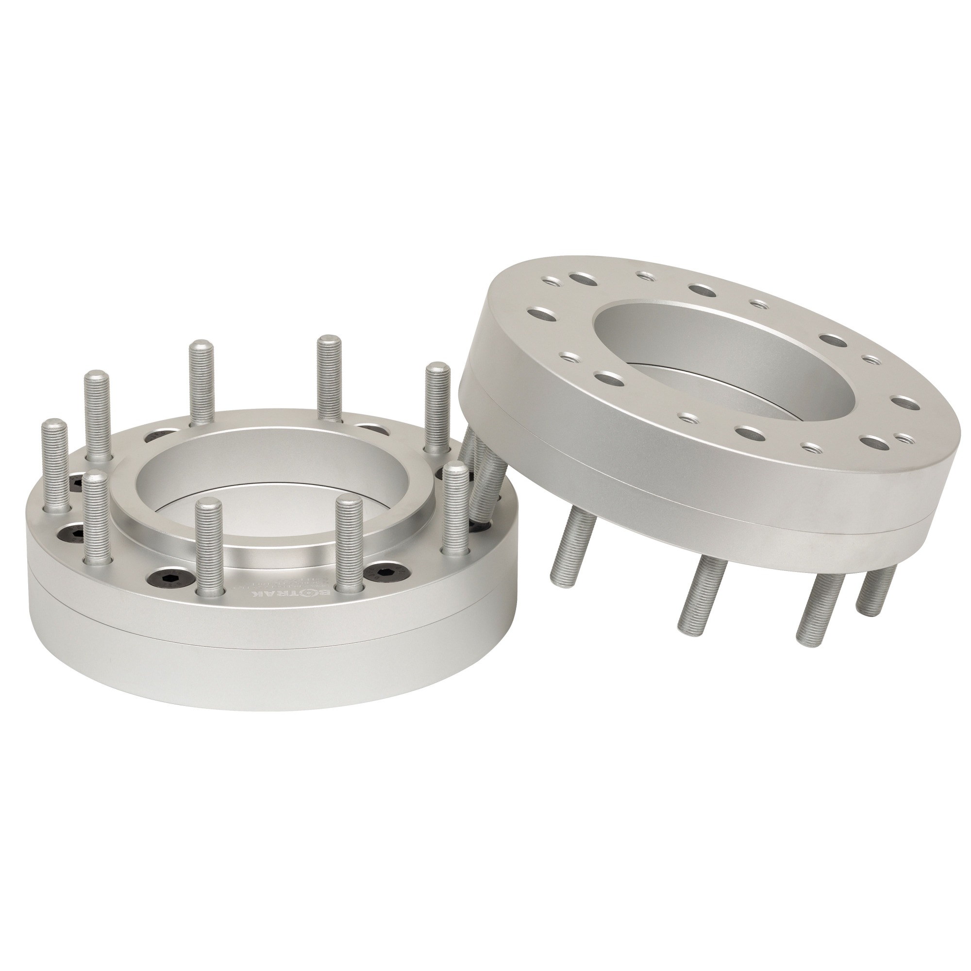 BOTRAK DWA 8 to 10 Lug 2.25 Inch 8x200 to 10x225 19.5" Rim Semi Wheel Adapter Spacer for ford F350 F450 Ram 3500 4000