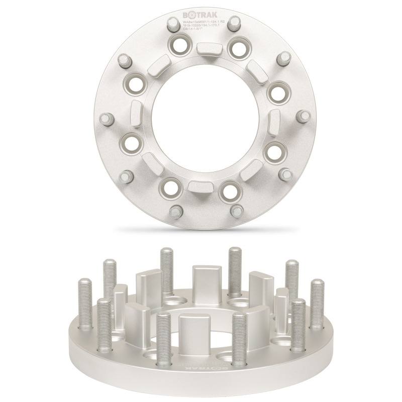 BOTRAK 8x180 to 10x225 Forged Dually Wheel Spacer Adapter 8 to 10 Lug for GMC Sierra Chevy Silverado 2500 3500