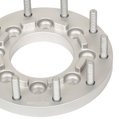 BOTRAK 8 to 10 Lug 8x6.5 to 10x225 Semi Single Wheel Spacer Adapter for ford F250 F350 2WD 4WD