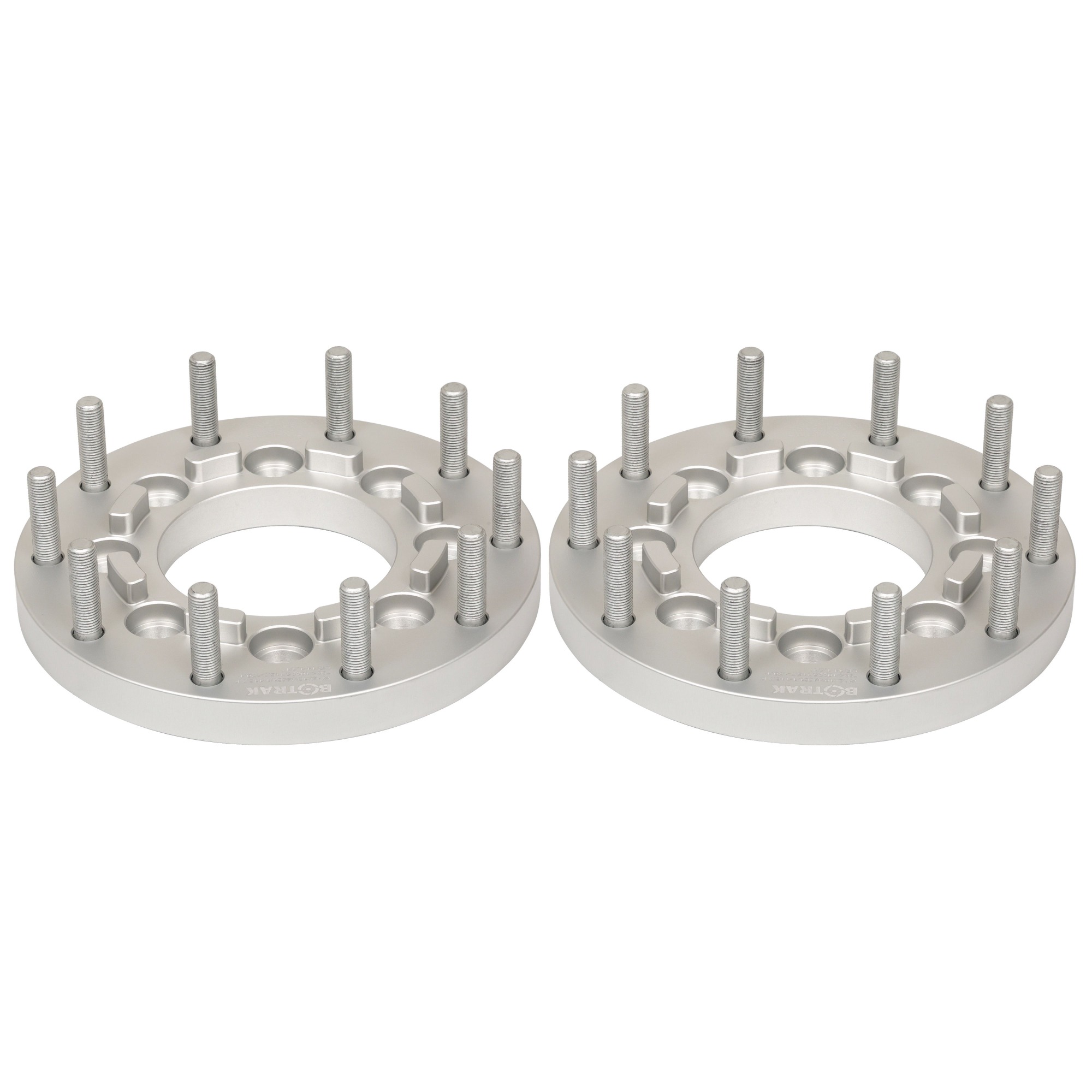BOTRAK 8 to 10 Lug 8x6.5 to 10x225 Semi Single Wheel Spacer Adapter for ford F250 F350 2WD 4WD