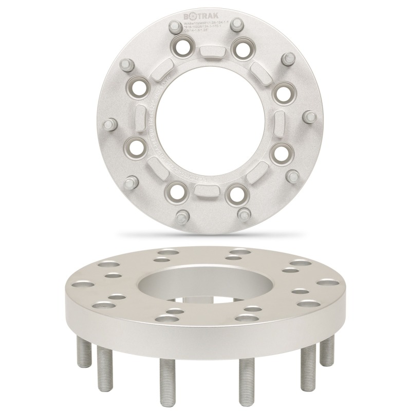 BOTRAK 8 to 10 Lug 8x180 to 10x225 Semi Aluminum Wheel Adapter Spacer for Chevrolet Silverado 2500 3500 GMC Sierra 2500HD