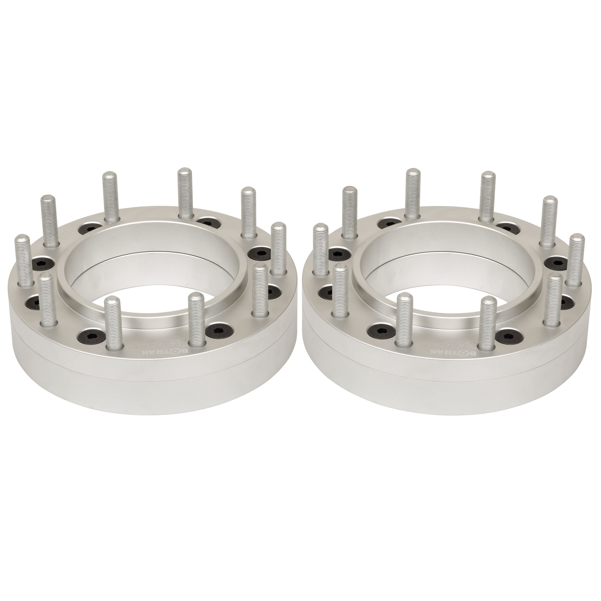 BOTRAK DWA 2.25" 8x210 to 10x225 Aluminum Dually Wheel Adapters Spacers for gmc Sierra 3500HD chevy Silverado 3500
