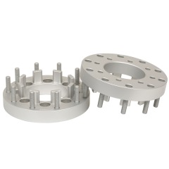 BOTRAK 8 Lug to 10 Lug 8x170 to 10x225 19.5" Rim Dual Wheel Adapters Spacers for ford F250 F350 off Road 4x4