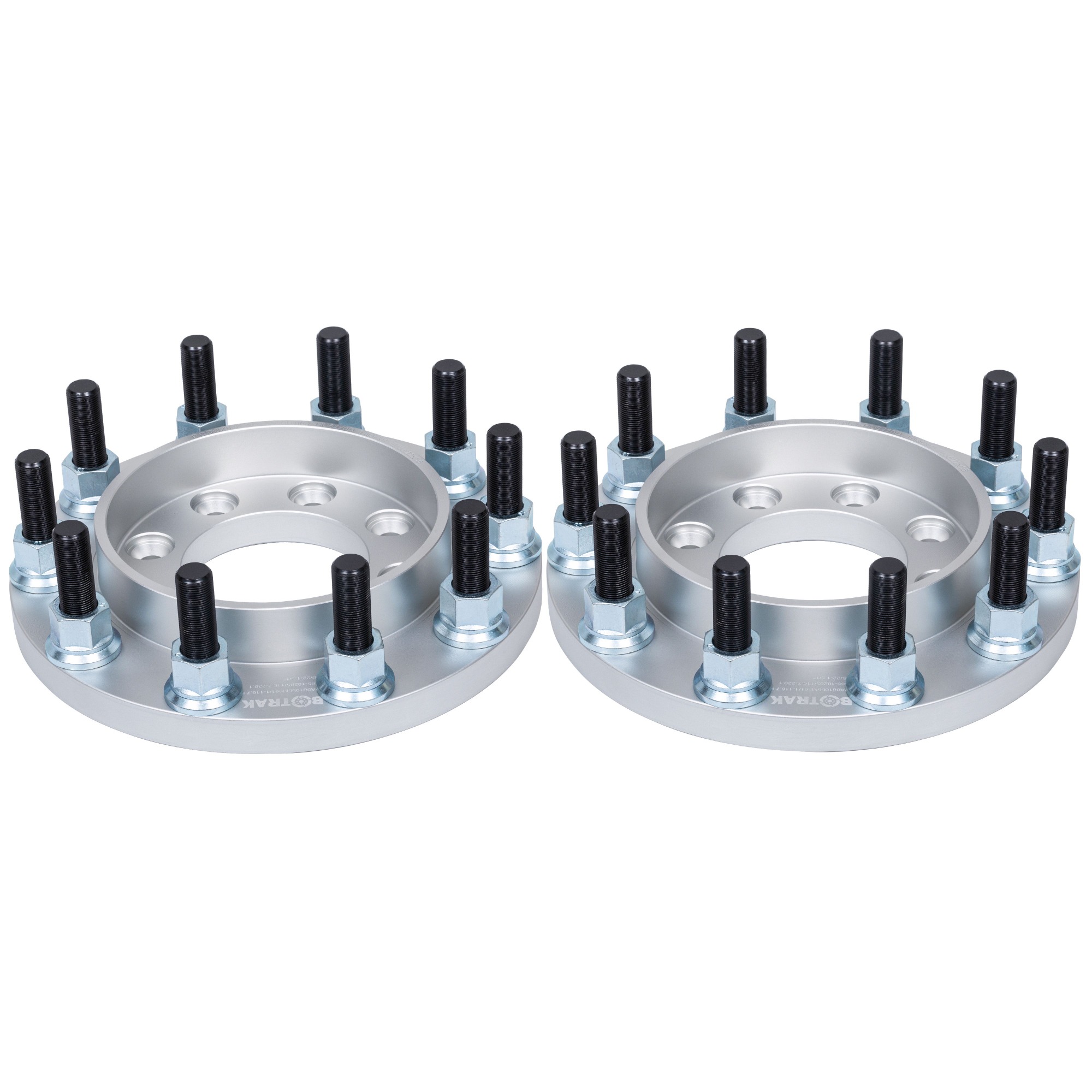 BOTRAK 8 to 10 lug 8x6.5 to 10x335 Forged Alloy Dually Wheel Adapters Spacers for Chevrolet Silverado 1500HD 2500 GMC Sierra 3500HD