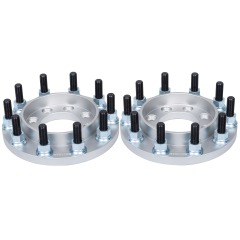 BOTRAK 8 to 10 lug 8x6.5 to 10x335 Forged Alloy Dually Wheel Adapters Spacers for Chevrolet Silverado 1500HD 2500 GMC Sierra 3500HD