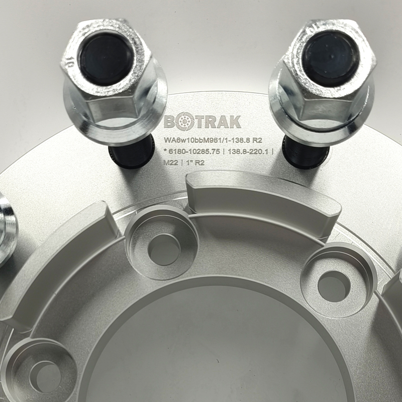 BOTRAK 6 to 10 lug 6x180 to 10x285 22.5" 24.5" rims aluminum wheel spacers adapters for ford Transit T350 dually