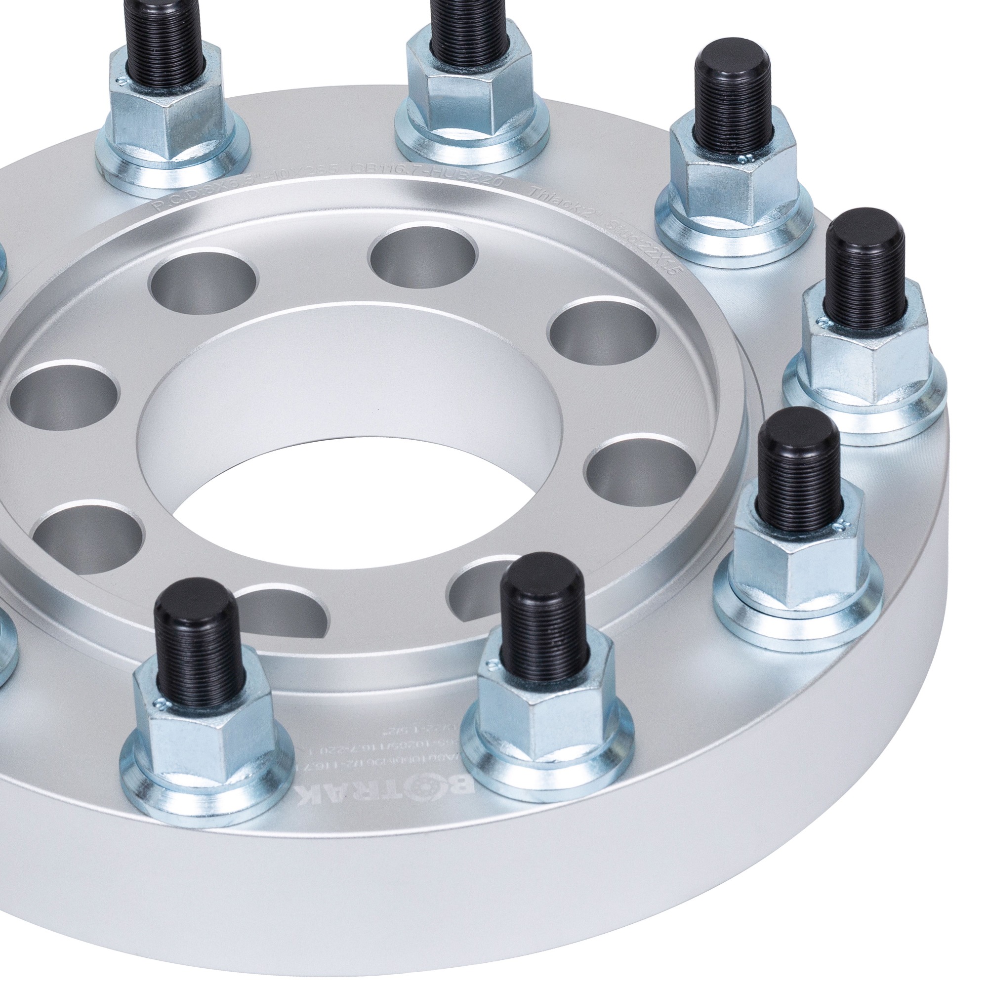 BOTRAK 8 to 10 Lug 8x6.5 to 10x335 24.5" Semi Wheel Adapter Spacer for gmc Savana 2500 Sierra 3500 Classic chevy C3500 K2500