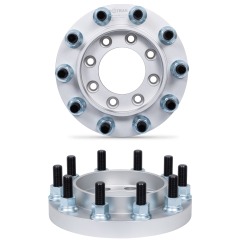 BOTRAK 8 to 10 lug 8x6.5 to 10x335 Forged Alloy Dually Wheel Adapters Spacers for Chevrolet Silverado 1500HD 2500 GMC Sierra 3500HD