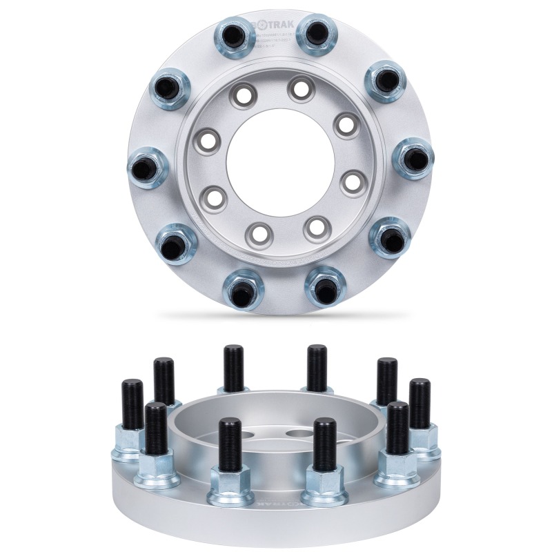 BOTRAK 8 to 10 lug 8x6.5 to 10x335 Forged Alloy Dually Wheel Adapters Spacers for Chevrolet Silverado 1500HD 2500 GMC Sierra 3500HD