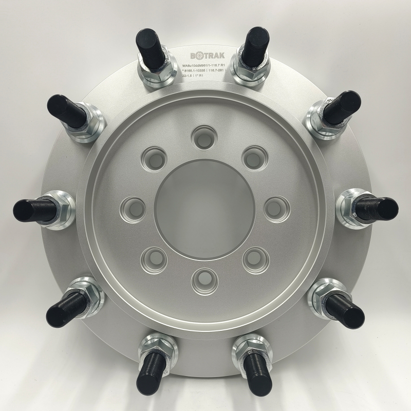 BOTRAK 8 to 10 lug 8x6.5 to 10x335 Forged Alloy Dually Wheel Adapters Spacers for Chevrolet Silverado 1500HD 2500 GMC Sierra 3500HD