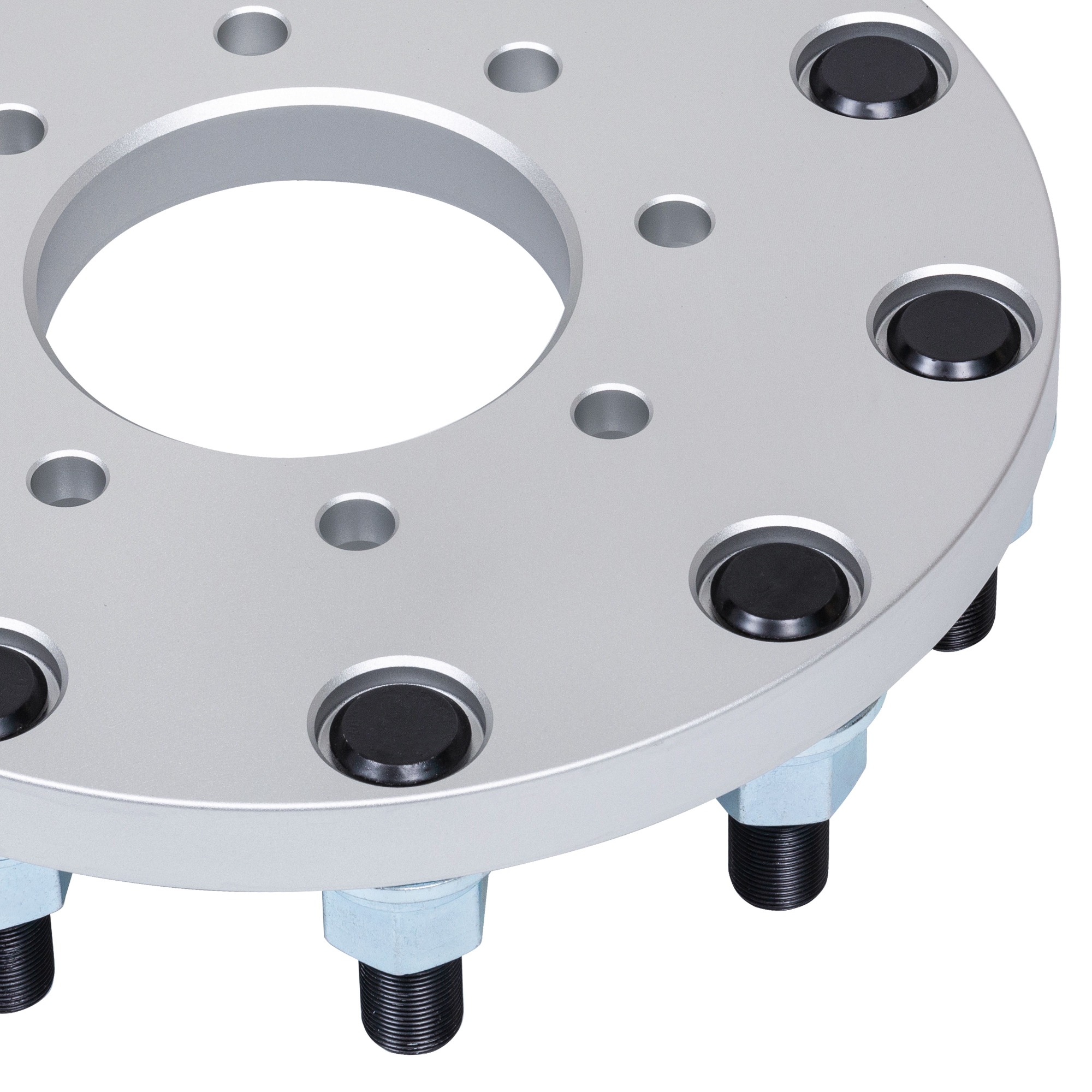 BOTRAK 8 to 10 lug 8x6.5 to 10x335 Forged Alloy Dually Wheel Adapters Spacers for Chevrolet Silverado 1500HD 2500 GMC Sierra 3500HD