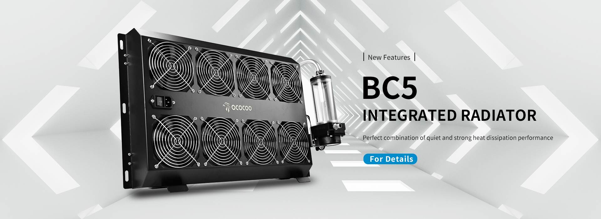 BC5 External Integrated Radiator Graphics Card Cooling Machine The Server Cabinet Dissipates Heat