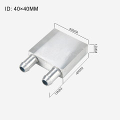 Aluminum semiconductor water cooler