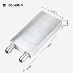 Aluminum semiconductor water cooler