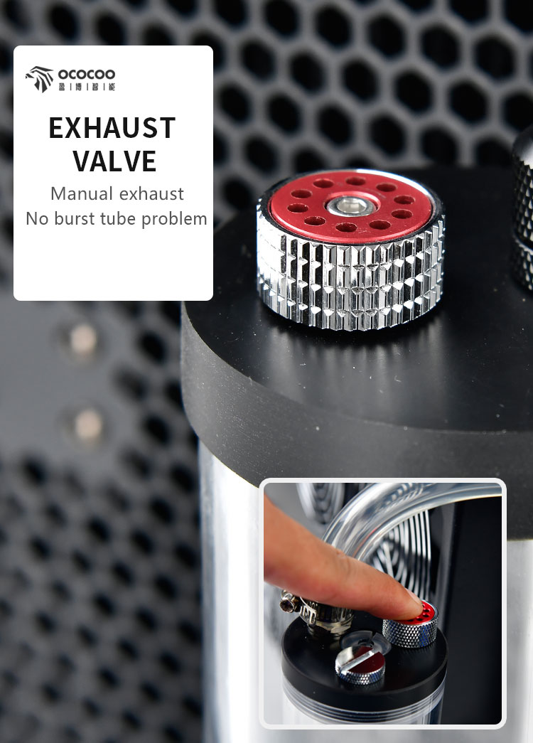 OCOCOO BC8 Radiator 110V/220V 1300L/H Pump 4500RMP Copper Heat Sink ...