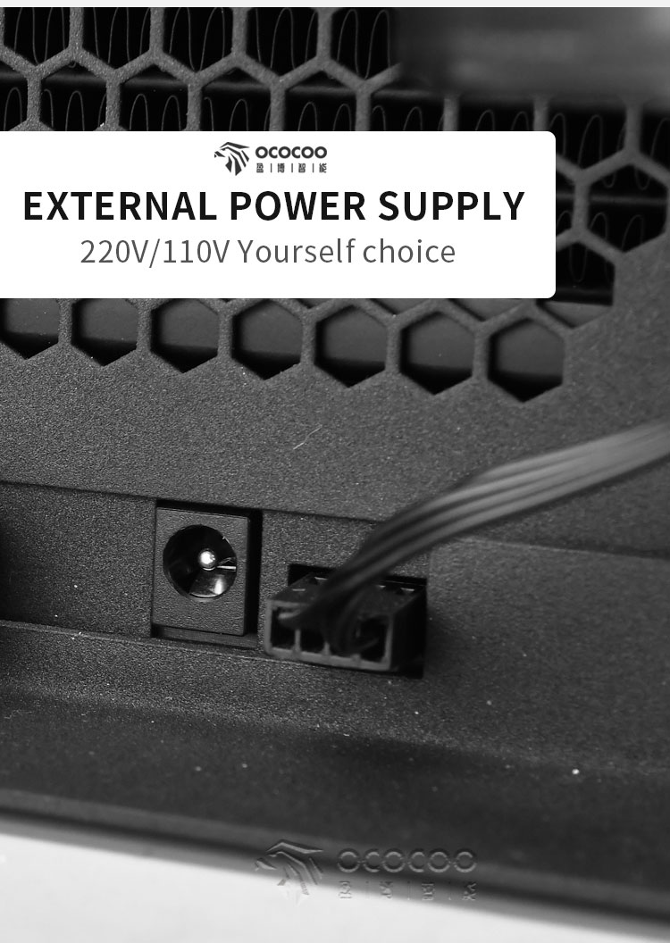 OCOCOO BC8 Radiator 110V/220V 1300L/H Pump 4500RMP Copper Heat Sink ...