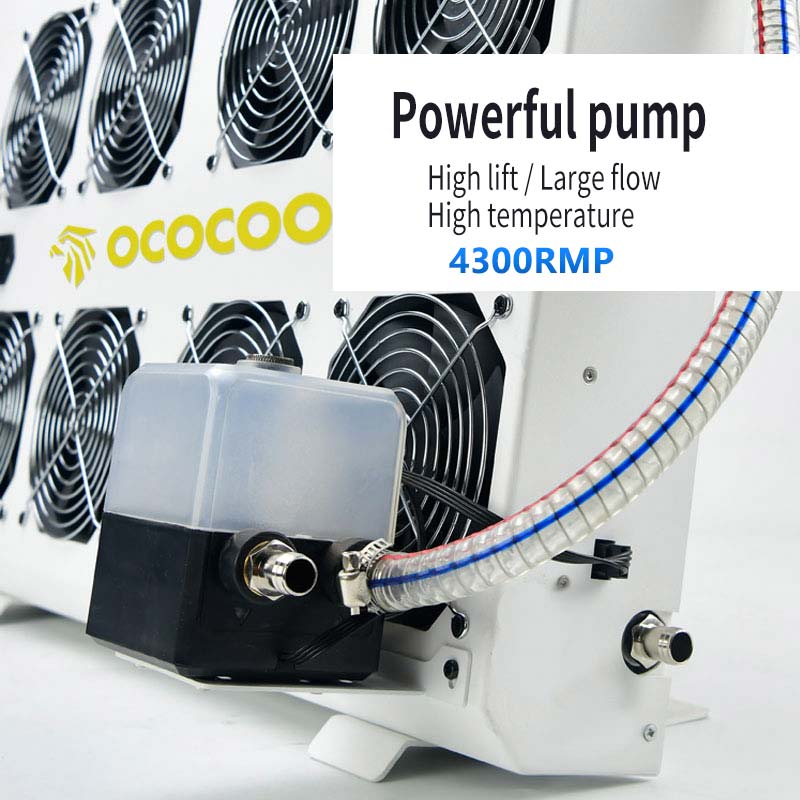 OCOCOO BC21 External Integrated Radiator Water Cooling 8 Fan Quiet ...