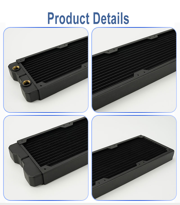 OCOCOO Copper Radiator 120mm Length 29mm Thickness Water Cooled Heat ...