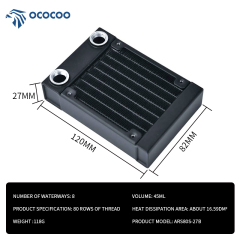 ARS80L-27B Radiator - Water Cooling Solution
