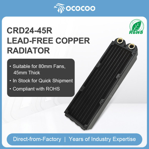 OC-CRD24-45R Lead-free Copper Radiator 240mm 45 thickness