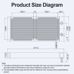 OCOCOO 240L-8 Water Cooling Radiator Factory