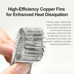 OCOCOO AS240-T Aluminum Water Cooling Radiator Factory