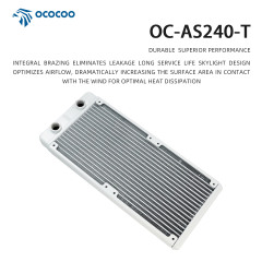 OCOCOO AS240-T Aluminum Water Cooling Radiator Factory