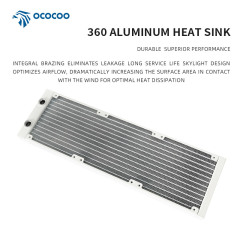 OCOCOO AS360-L White Aluminum Radiator