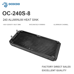 OCOCOO 240S-8 Aluminum Water Cooling Radiator