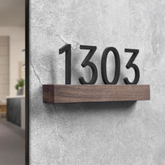High-Grade Wooden House Number