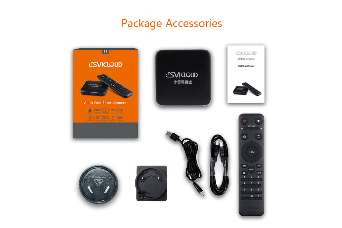 SviCloud 8S Media Streaming Device Packing List