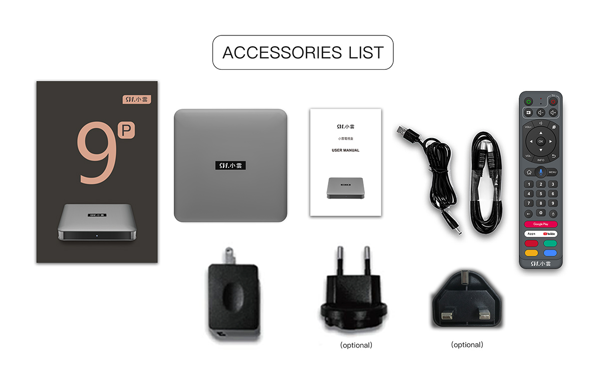 SviCloud 9P Media Streaming Device Packing List