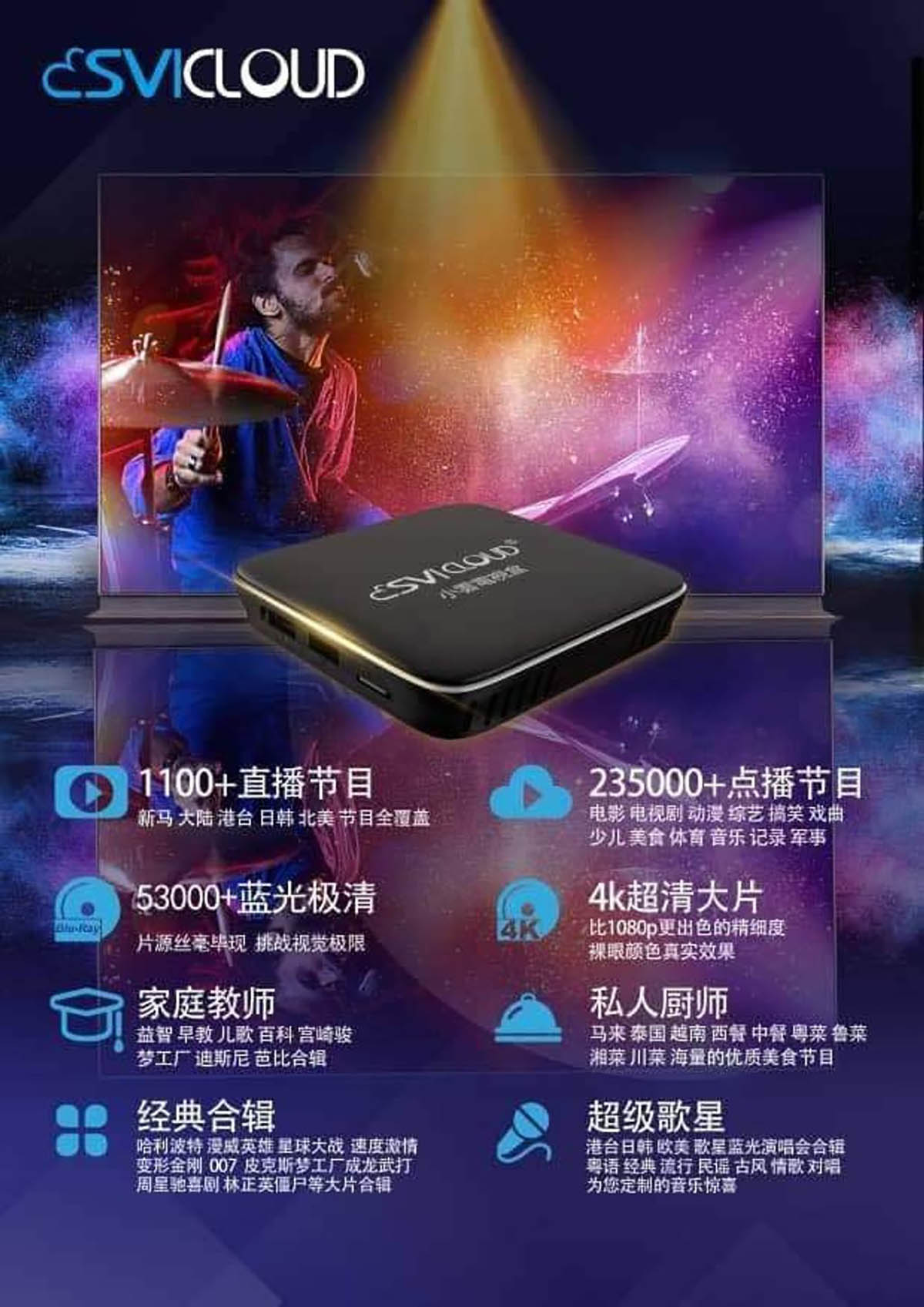 小雲3S智能安卓電視盒 2021 熱賣版 / 2G+16G / 紅外遙控