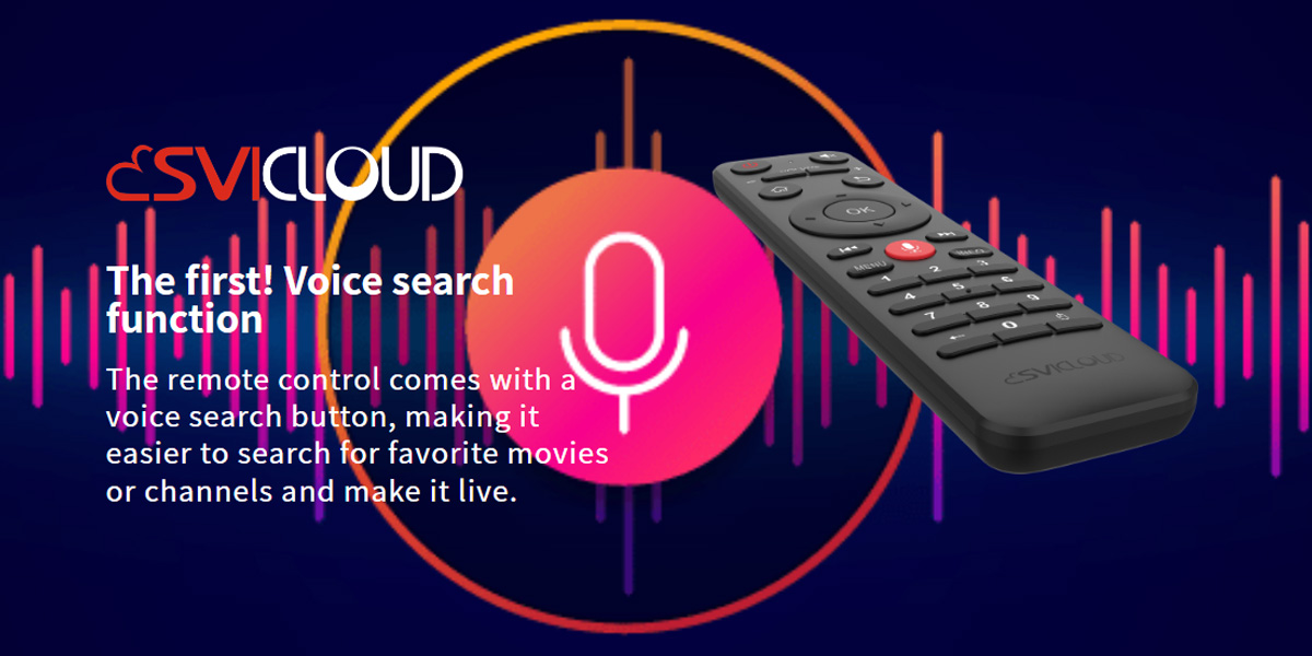 SviCloud 3Plus - The first Voice search Function TV Box