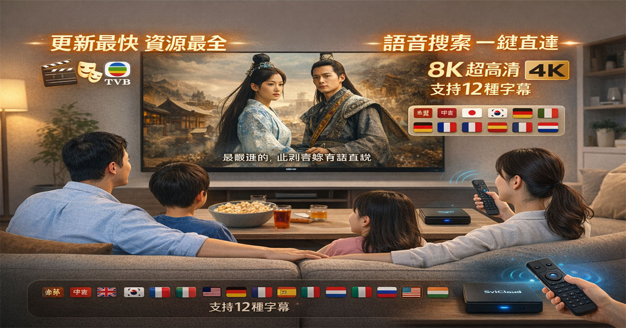 為什麼 SviCloud 小雲電視盒是觀看粵語電影電視劇的最佳選擇？