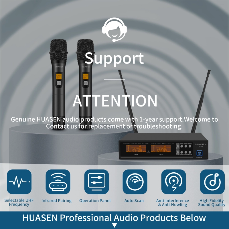 Karaoke Player 21.5 Inch KV-V3 Max All in One karaoke player with Floor Stand ，HUASEN U-508 Professional Wireless Microphone