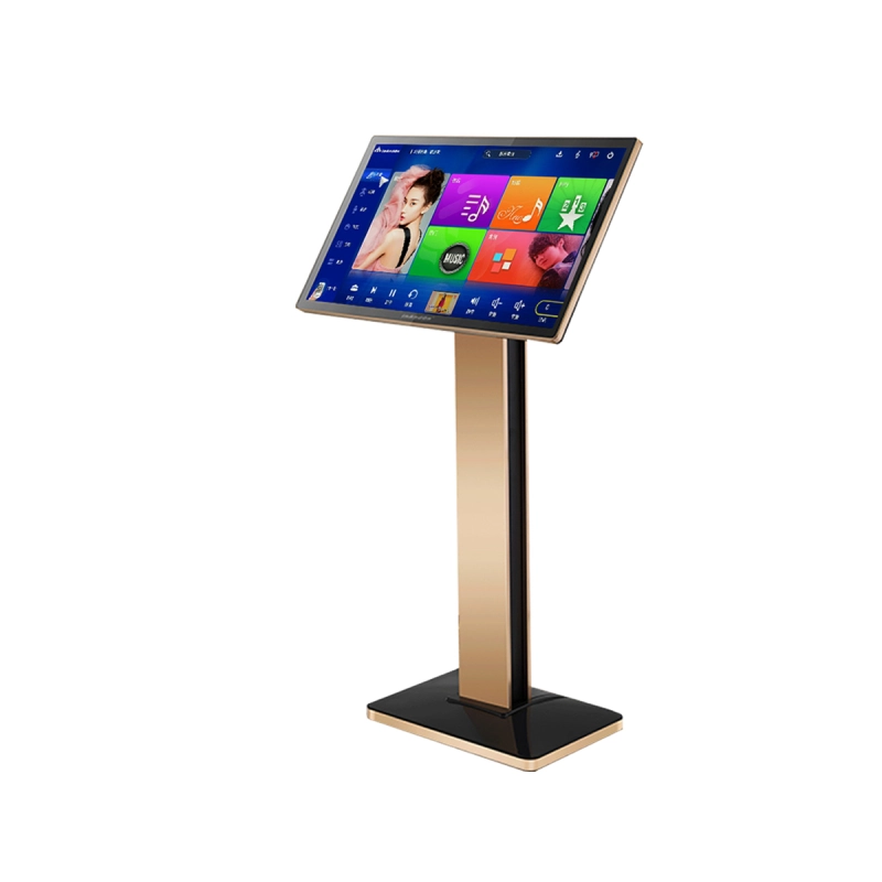 Karaoke Player 21.5 Inch KV-V3 Max All in One karaoke player with Floor Stand ，HUASEN U-508 Professional Wireless Microphone