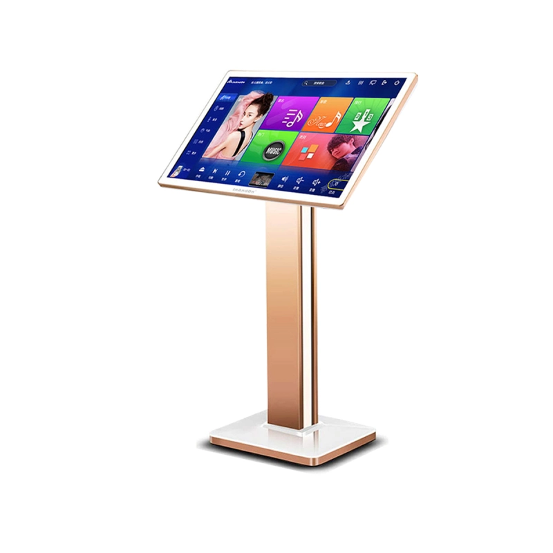 Karaoke Player 21.5 Inch KV-V3 Max All in One karaoke player with Floor Stand ，HUASEN U-508 Professional Wireless Microphone