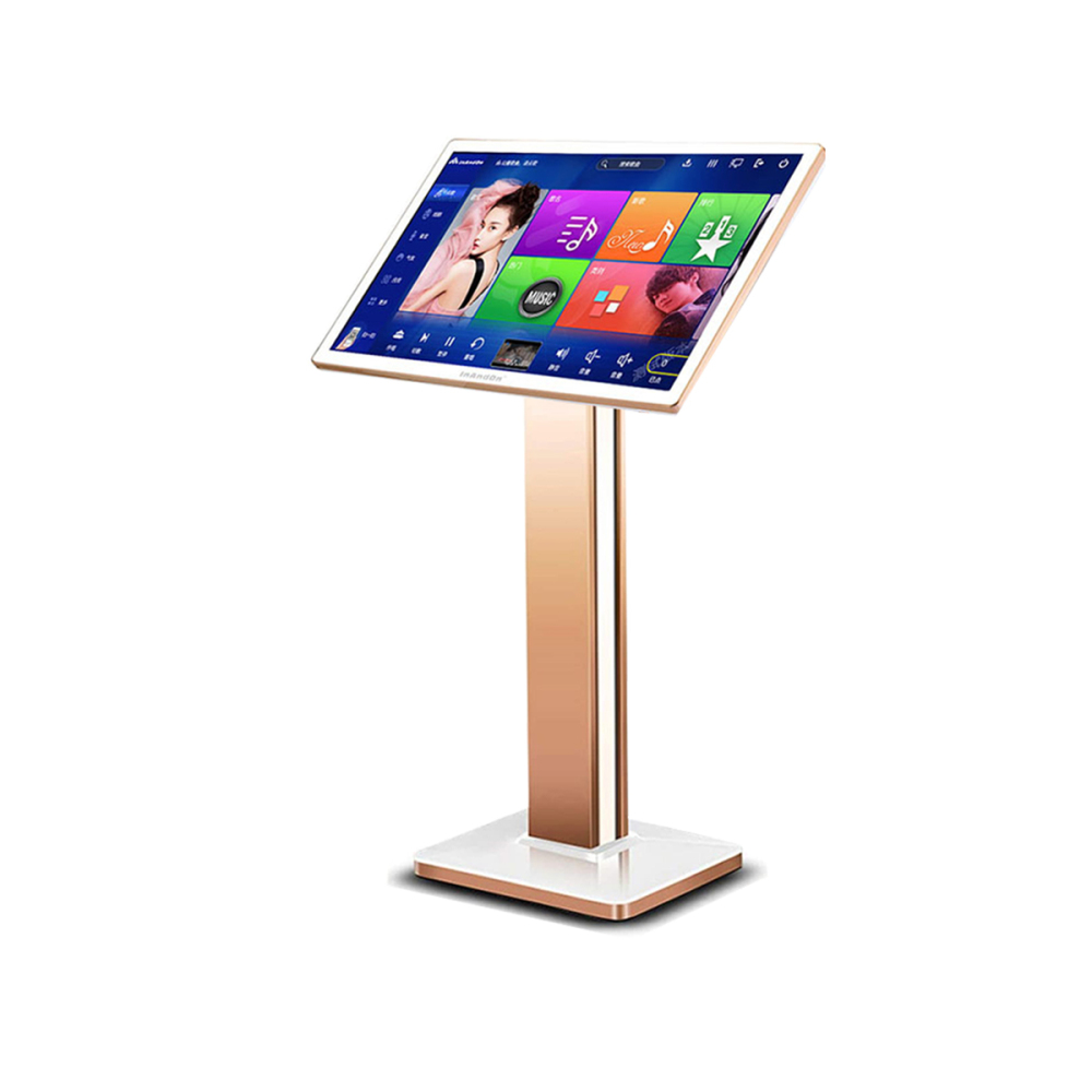 Karaoke Player 21.5 Inch KV-V3 Max All in One karaoke player with Floor Stand ，HUASEN U-508 Professional Wireless Microphone