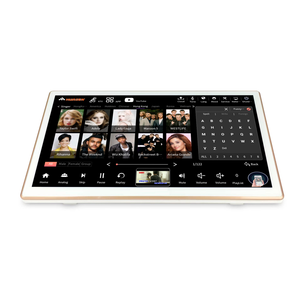 InAndOn 18.5 inch KV-503 Max Karaoke Player All in One Karaoke Player with Two Wireless Microphones