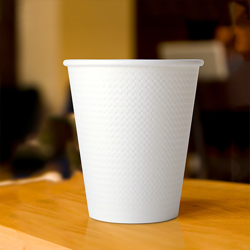 White Double Embossed Dot Cup