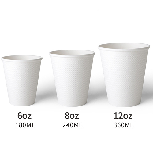 White Double Embossed Dot Cup