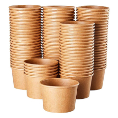 Disposable Kraft Paper Ice Cream Cup