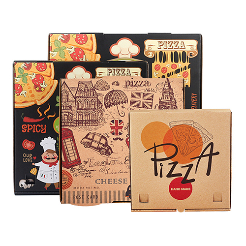 Corrugated Kraft Pizza Box-Brown