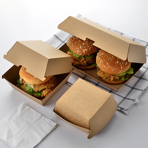 Kraft Paper Burger Boxes