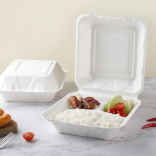 Multiple Compartments Clamshell Food Box