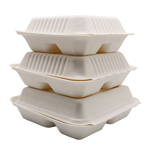 Multiple Compartments Clamshell Food Box