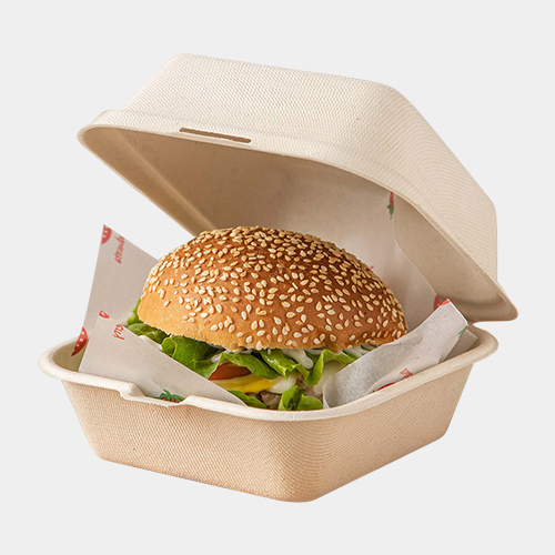 Sugarcane Pulp Burger Box