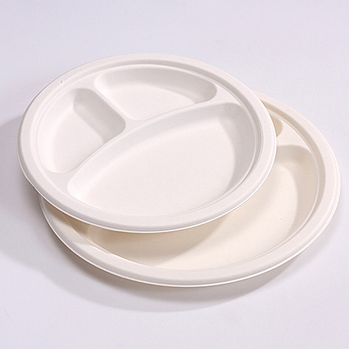 Sugarcane Pulp Round Plate