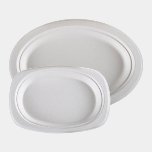 Sugarcane Pulp Oval Plate